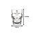 CANECA CHOPP DE VIDRO CAVEIRA 365ML 1159 - Imagem 2
