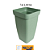 VASO COLUNA FLORATTA P 14L VERDE 8900VDC - Imagem 1