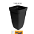 VASO COLUNA FLORATTA P 14L PRETO 8900PR - Imagem 1