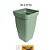 VASO COLUNA FLORATTA G 34L VERDE 8902DC - Imagem 1