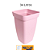VASO COLUNA FLORATTA G 34L ROSA 8902RS - Imagem 1