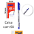 CANETA ESFEROGRAFICA AZUL YIN'S CX C/50 YP8145 - Imagem 1