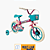 BICICLETA F PATY PINK C/AC TURQUESA-ARO12 - Imagem 1