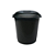 CESTO FECHADO C/ TAMPA 60LT PRETO CE560B - Imagem 1
