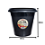 VASO REDONDO PRETO 15 LTS 1328 - Imagem 2
