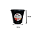 VASO REDONDO PRETO 700 ML 1368 - Imagem 2