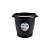 VASO REDONDO PRETO 1,75ML 1305 - Imagem 1