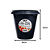 VASO REDONDO PRETO 7,5 LTS 1322 - Imagem 2
