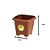 VASO QUADRADO CERAMICA 2 LTS 1332 - Imagem 2