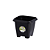 VASO QUAD. PRETO 2 LTS 1331 - Imagem 1