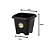 VASO QUADRADO PRETO 4.6 LTS 1333 - Imagem 2