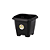 VASO QUADRADO PRETO 4.6 LTS 1333 - Imagem 1