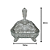 BOMBONIERE DE VIDRO ATENAS 760ML 16200 - Imagem 2