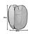 CESTO DOBRAVEL 30X50CM CRS-2521 - Imagem 2