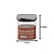 POTE VIDRO QUADRADO HERMICO TAMPA INOX 800ML - Imagem 2