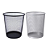 CESTO PARA LIXO 12L RED. ARAMADO PRETO/PRATA YP7808 - Imagem 1