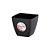 VASO ELEGANCE PRETO 750ML 2765 - Imagem 1