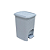 LIXEIRA RATTAN CINZA C/ PEDAL 7LTS 25743 - Imagem 1