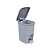 LIXEIRA RATTAN CINZA C/ PEDAL 7LTS 25743 - Imagem 2