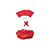 KIT CESTA CRISTALINO VERMELHO M 22X15X9 262356-AC - Imagem 1