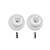SUPORTE ROSETA 19MM BRANCO PAR - Imagem 1