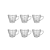 CONJUNTO 6 XICARAS 90ML MARTELADOS 88617 - Imagem 1