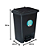 LIXEIRA 35LTS PRETA PEDAL E TAMPA 25867 - Imagem 2