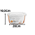 KIT RETANGULAR FLIPLOCK ALTO 3 POTES 0543 - Imagem 2