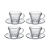 CONJ. 4 XICARA CAFE COM PIRES VIDRO ABAZZIA 90ML WG22107 - Imagem 2