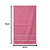 TOALHA SOCIAL PARA BORDAR CAROLINA ROSA 28X43CM - Imagem 2