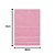TOALHA SOCIAL PARA BORDAR CAROLINA PINK 28X43CM - Imagem 2