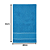 TOALHA SOCIAL PARA BORDAR CAROLINA AZUL 28X43CM - Imagem 2
