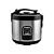 PANELA ELETRICA ARROZ INOX C/ VISOR VIDRO AGRATTO 6X - Imagem 1