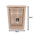 CESTO TELADO RET. 60LTS ROSE 9104RSE - Imagem 2
