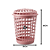 CESTO TELADO RED. 60LTS ROSE 9180RSE - Imagem 2