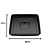 PRATO VASO QUAD. PRETO 29,5 CM 2831 - Imagem 2