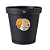 VASO RED. RATTAN PRETO 36LT 25824 - Imagem 1