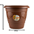 VASO REDONDO GRANDE TERRACOTA 25292 - Imagem 2