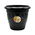 VASO REDONDO GRANDE PRETO 25291 - Imagem 1