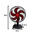VENTILADOR MESATURBO 6P 4OCM VERMELHO 127V 10026 - Imagem 3