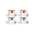 JG XICARA PORCELANA CHA 190ML 8PÇS 14595 - Imagem 2