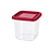 POTE MANTIMENTO QUADRADO AVULSO TRANSP. 550ML 2206 - Imagem 1