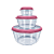 CONJ. 3 POTE RED. COM TRAVA SANREMO 706/57C - Imagem 1