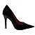 Scarpin Verniz Preto Long Beak Interior Vermelho Salto 11cm - Imagem 2