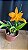 Pot. Love Passion 'Orange Bird' 2 - 2 Flores - Imagem 1