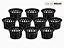 KIT 35 UNIDADES - Vaso Sofisticado Vazado Preto - Imagem 1