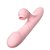 Vibrador de Ponto G e Pulsação com Movimento Vai e Vem Recarregável Rosa - Imagem 3