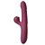 Vibrador de Ponto G e Pulsação com Movimento Vai e Vem Recarregável Vinho - Imagem 1