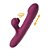 Vibrador de Ponto G e Pulsação com Movimento Vai e Vem Recarregável Vinho - Imagem 2