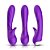 Vibrador Ponto G com Cerdas Estimuladoras de Clitóris 9 Modos de Vibração Roxo - Imagem 1